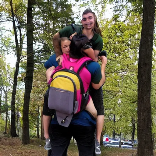 Image similar to a human backpack