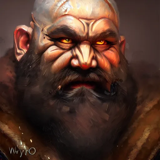 Prompt: portrait painting of a dwarven berserker, sharp focus, award - winning, trending on artstation, masterpiece, highly detailed, intricate. art by wayne reynolds