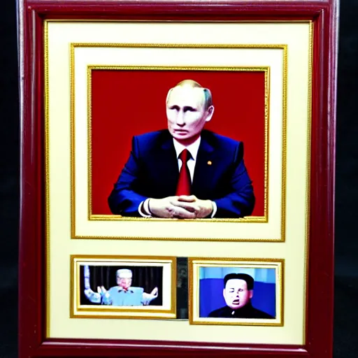 Prompt: 35mm photo of kim jong putin. intricate, highly detailed 8k, award winning photography