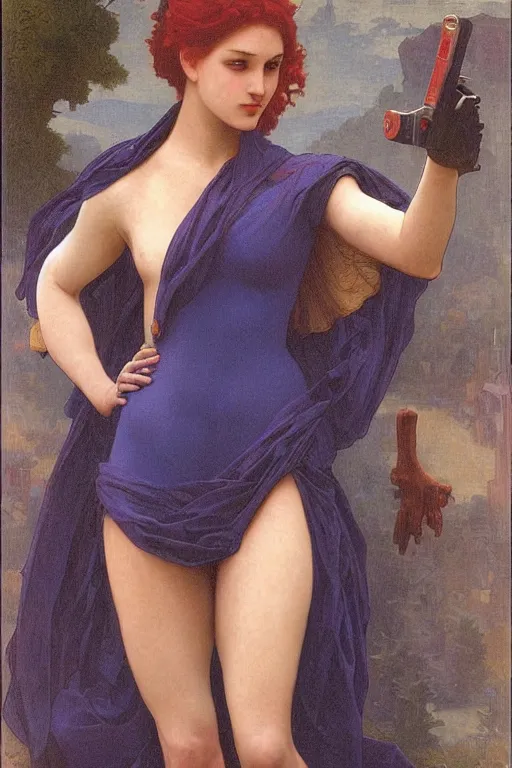 Image similar to Mystique from the X-Men by William Adolphe Bouguereau