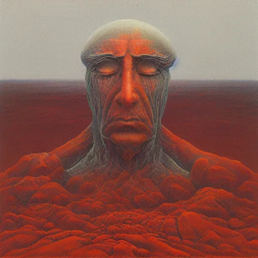 Prompt: stonehendge in the style of steven belledin and zdzisław beksinski, n 4