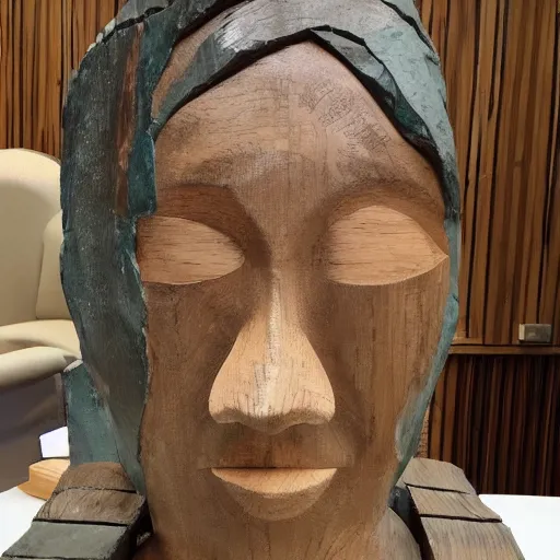 Image similar to a wood masterpiece symbolizing nurses