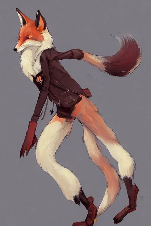 Image similar to a fox fursona, trending on artstation, by kawacy, furry art, digital art, art by dustin nguyen akihiko yoshida greg tocchini