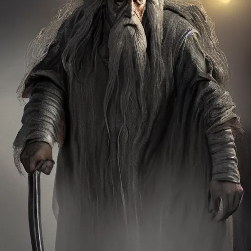 Image similar to jason vorhees as gandalf in lord of the rings, insanely detailed. instagram photo, kodak portra. by wlop, ilya kuvshinov, krenz cushart, greg rutkowski, pixiv. zbrush sculpt, octane, maya, houdini, vfx. cinematic dramatic atmosphere, sharp focus, volumetric lighting.