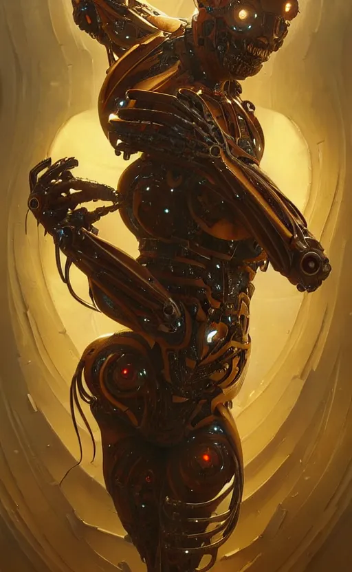 Image similar to Cyborg biomechanical scorpion, sci-fi, highly detailed, digital painting, artstation, concept art, smooth, sharp focus, illustration, art by artgerm and greg rutkowski and alphonse mucha