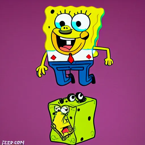 Image similar to spongebob squarepants fly