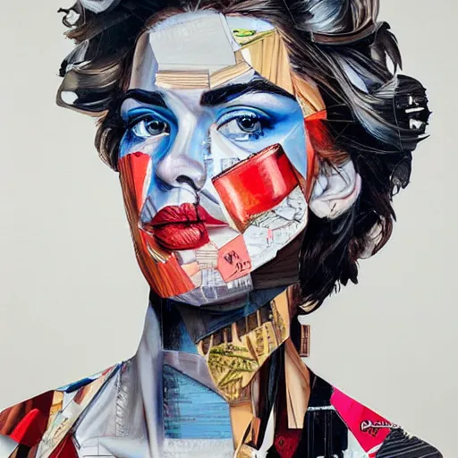 Image similar to a beautiful portrait sculpture designed by Sandra Chevrier