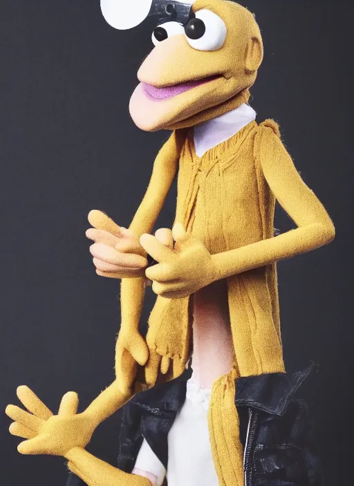 Image similar to Jamie Campbell Bower as a muppet