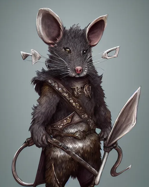 rat king wearing crown, ultra detailed fantasy,, Stable Diffusion