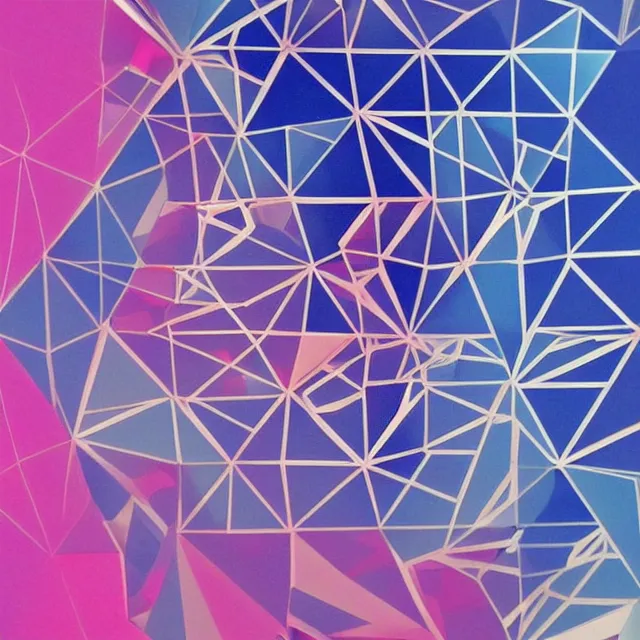 Prompt: abstract geometric art, optical illusion, crystals, crystal formation, quartz, silo, shapes and colours, paper cut out, sense of depth, pastel colour palette, just beautiful