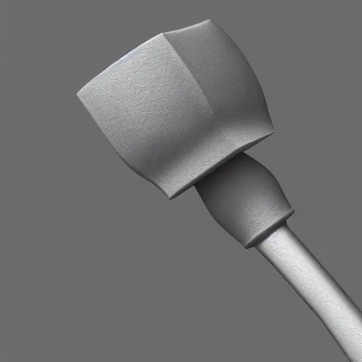 Prompt: 3 d render of hammer, stock photo