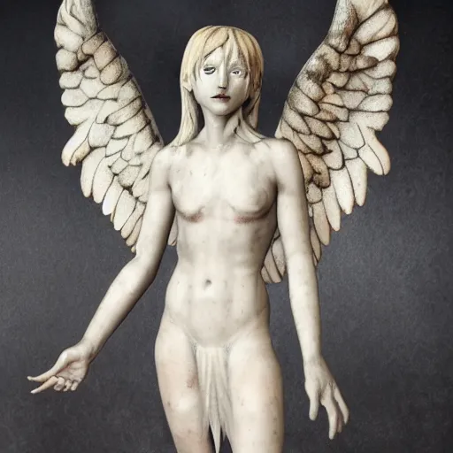 Image similar to hybrid angel demon