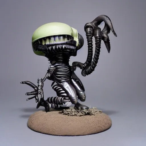 Image similar to miniaturine of cute xenomorph