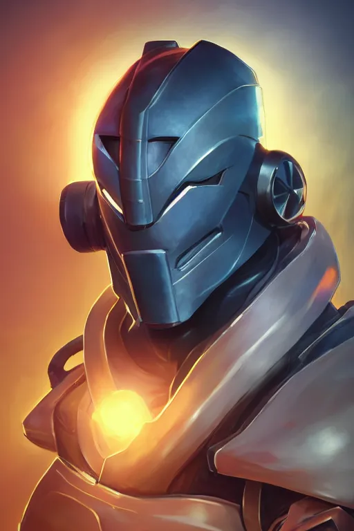 Image similar to epic mask helmet robot ninja portrait stylized as fornite style game design fanart by concept artist gervasio canda, behance hd by jesper ejsing, by rhads, makoto shinkai and lois van baarle, ilya kuvshinov, rossdraws global illumination radiating a glowing aura global illumination ray tracing hdr render in unreal engine 5