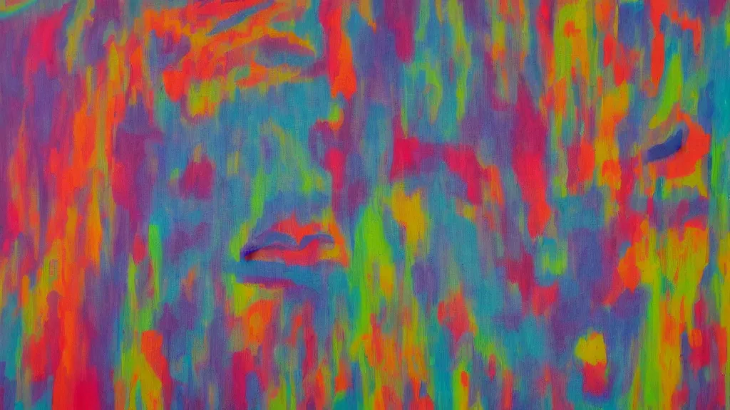 Prompt: 'The horror of Big Data' - abstract painting by Thomas Bacon
