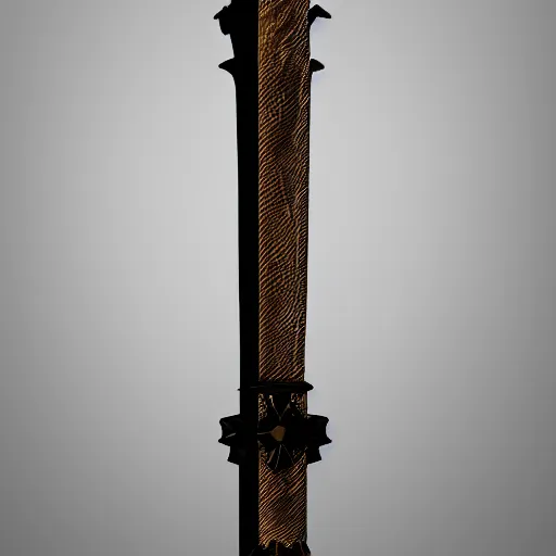 Prompt: A sword of immaculate power and quality, 4k 3d render