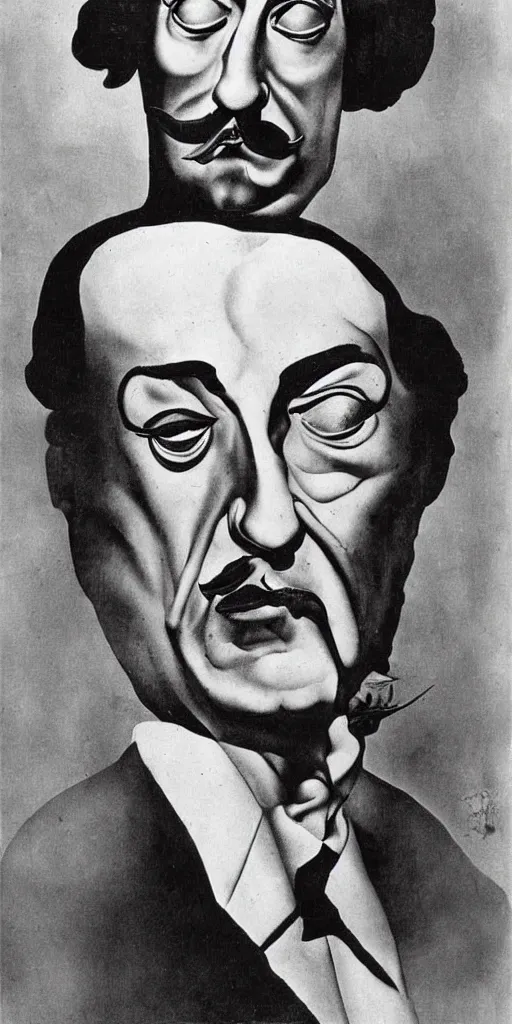 Image similar to Salvador Dalí portrait by Salvador Dalí, Surrealism, Atomic, Portlligat