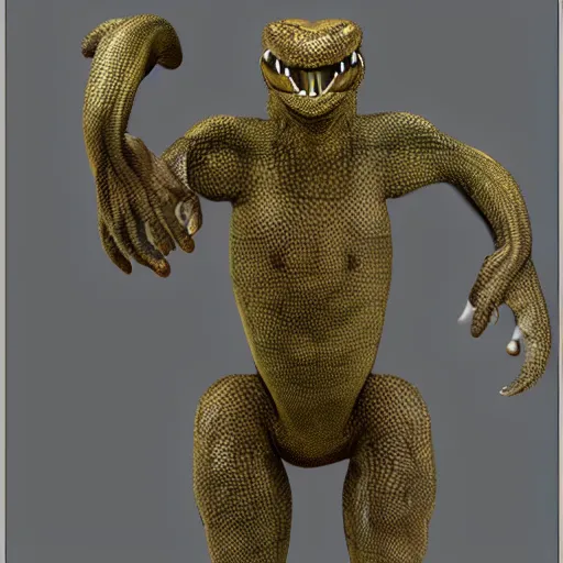 Image similar to humanoid snake creature