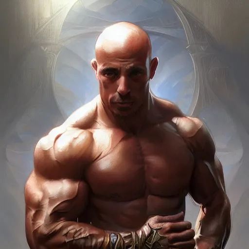 Prompt: muscular Joe Rogan , fantasy, intricate, elegant, highly detailed, digital painting, artstation, concept art, smooth, sharp focus, illustration, art by artgerm and greg rutkowski and alphonse mucha