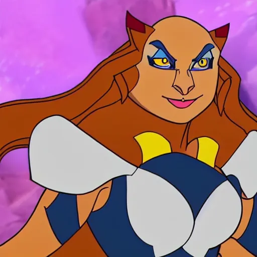 Prompt: fallon sherrock in the cartoon thundercats