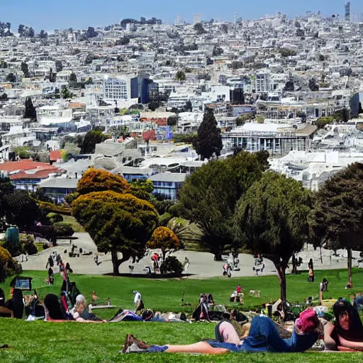 Prompt: dolores park in san francisco