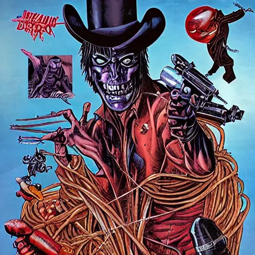 Image similar to alien vampire spaghetti western by Joe Jusko