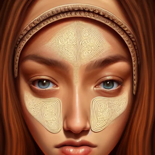 Prompt: two eye art, intricate, super highly detailed, professional digital painting, artstation, smooth, sharp focus, no blur, no dof, extreme illustration, art by a 10000 year old artist, perfect natural skin tones, facing and looking at the viewer, the eyes are beautiful and symmetrical