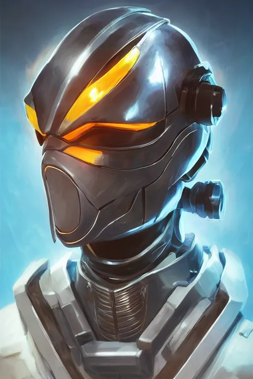 Image similar to epic mask helmet robot ninja portrait stylized as fornite style game design fanart by concept artist gervasio canda, behance hd by jesper ejsing, by rhads, makoto shinkai and lois van baarle, ilya kuvshinov, rossdraws global illumination radiating a glowing aura global illumination ray tracing hdr render in unreal engine 5