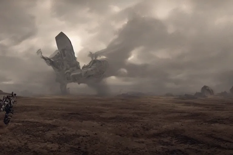 Prompt: vfx movie sci - fi action scene by emmanuel lubezki