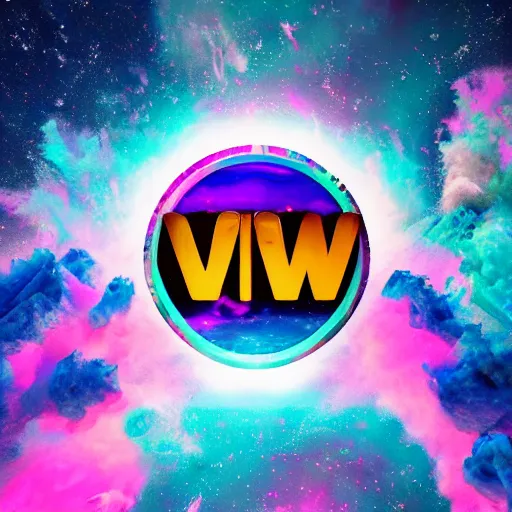 Image similar to a and w vaporwave logo, digital art, cosmic, 3 d high definition, trending on art station, photorealistic, high resolution, 8 k, octane, hyper detailed, insane details, intricate, elite, ornate, elegant trend, highly detailed and intricate, sharp focus, photography, unreal engine