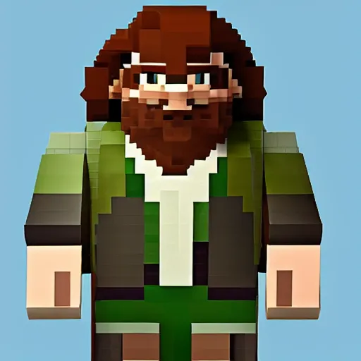 Image similar to ps 1 hagrid, low res, blocky