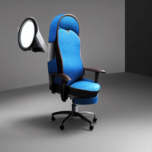 Prompt: Gaming chair as a toilet,, high detail, sharp, studio light, ad