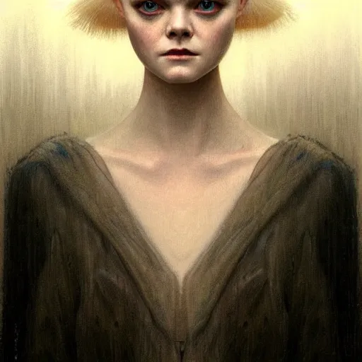 Prompt: symmetry!! portrait of elle fanning in blade runner in the world of andrew wyeth, horror, fashion, dark!! intricate, elegant, highly detailed, digital painting, artstation, concept art, smooth, sharp focus, illustration, art by artgerm and greg rutkowski and alphonse mucha