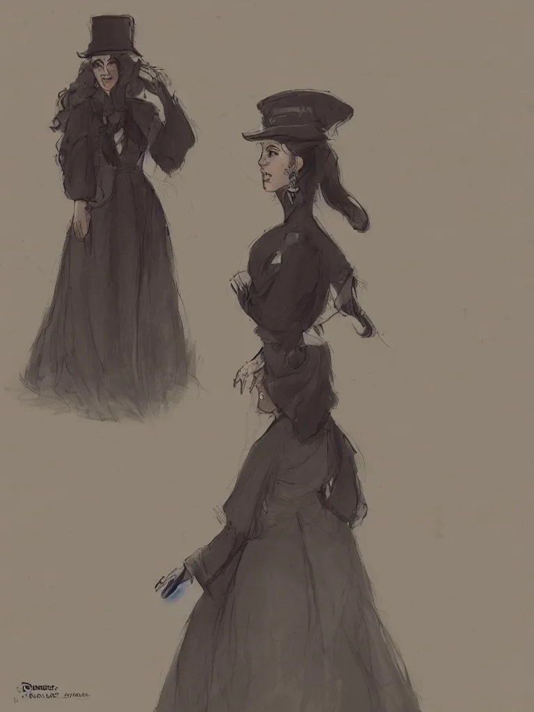 Image similar to hasidic woman by disney concept artists, blunt borders, rule of thirds