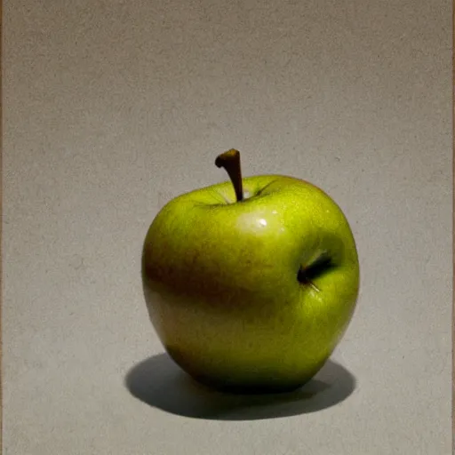 Image similar to still life of an apple, by Calarts