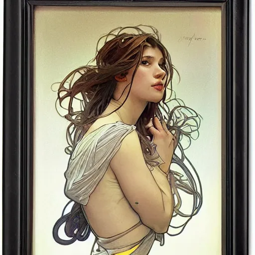 Image similar to photo of tired dj by artgerm and greg rutkowski and alphonse mucha annie leibovitz