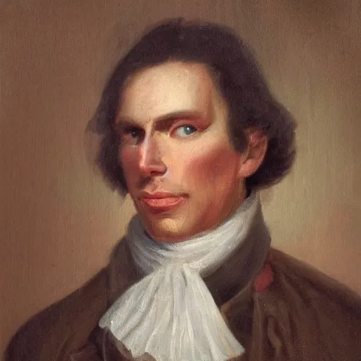 Image similar to An 18th century oil painting of Jerma985, portrait of Jerma985, grainy, realistic, very realistic, hyperrealistic, highly detailed, very detailed, extremely detailed, very neat, very epic, very cool, detailed, trending on artstation