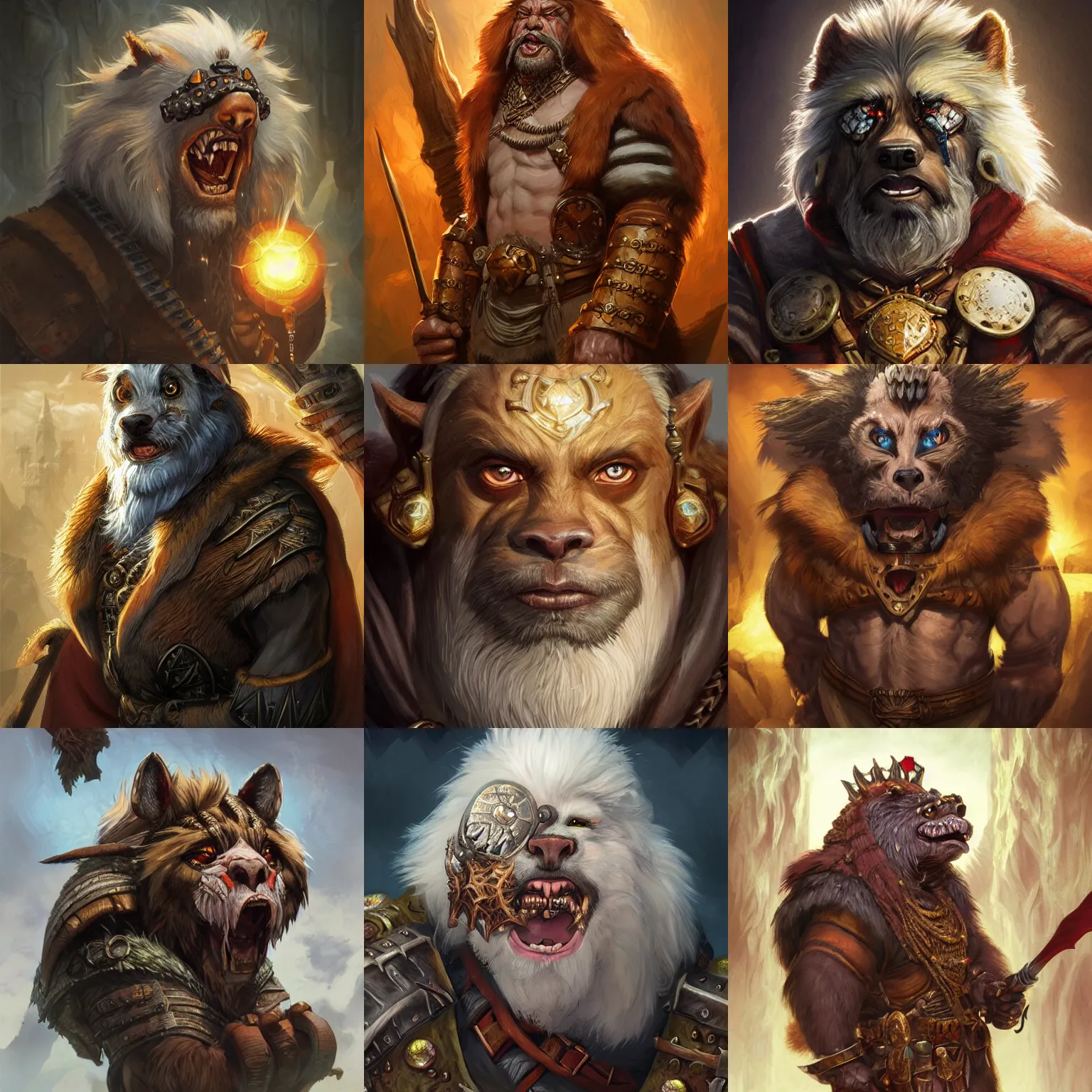 Prompt: pathfinder gnoll damphir magus portrait, highly detailed, d & d, fantasy, highly detailed, digital painting, trending on artstation, concept art, sharp focus, illustration, global illumination, shaded, art by artgerm and greg rutkowski and fuji choko and viktoria gavrilenko and hoang lap