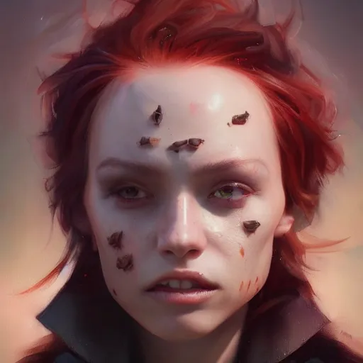 Image similar to johnny depps face inside of chip dip, fullbody, ultra high detailed, oil painting, greg rutkowski, charlie bowater, yuumei, yanjun cheng, unreal 5, daz, hyperrealistic, octane render, rpg portrait, dynamic lighting, fantasy art, beautiful face