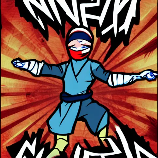 Prompt: cartoon ninja,