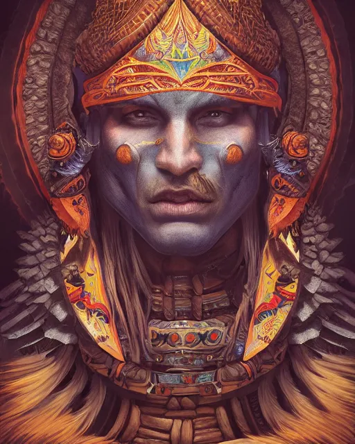 Image similar to digital painting of a gigantic cipactli by filipe pagliuso and justin gerard, symmetric, fantasy, detailed, intricate, portrait, sharp focus, tarot card, handsome, gwent