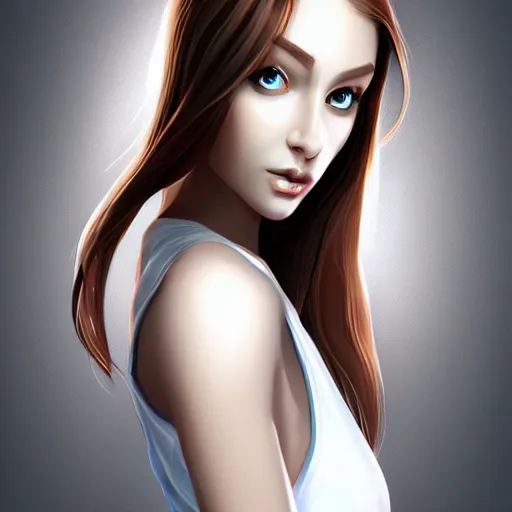 Image similar to beautiful scientist girl, slim, graceful, digital art, photorealism, character design, hd, 4k,