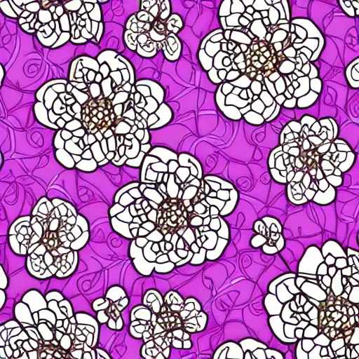 Prompt: intricate flowers seamless pattern