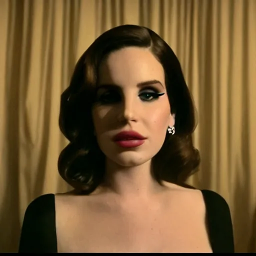 Prompt: lana del rey in american horror story, cinematic scene, 8 mm