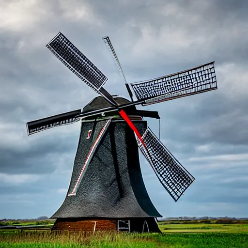 Prompt: dutch windmill