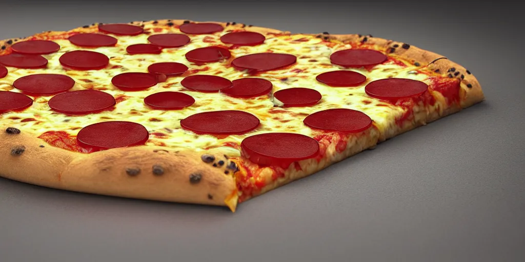 Prompt: an illustration of a slice of pizza, 3 d, cartoon, photographic filter, unreal engine 5, realistic, hyperdetailed, 8 k, cinematic, volumetric lighting, very realistic effect, hd, hdr, 4 k, sharp focus, octane render, ultra detailed, high resolution, trending on artstation in the style of albert dros glowing rich colors powerful imagery