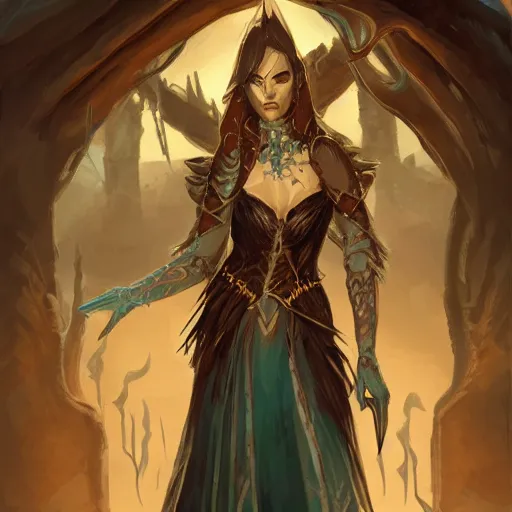 Image similar to a magic the gathering card of a female necromancer, fantasy, d & d, intricate, elegant, highly detailed, digital painting, artstation, concept art, matte, sharp focus, illustration, art in the style of disney