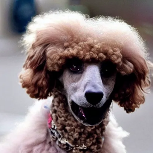 Image similar to bad poodle haircut,