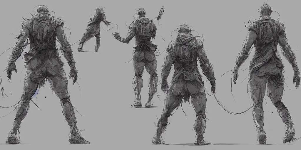Prompt: happy running cycle, character sheet, fine details, concept design, contrast, kim jung gi, greg rutkowski, trending on artstation, 8 k, full body, turnaround, front view, back view, ultra wide angle