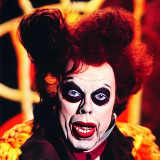 Image similar to Tim Curry slyly posing for the camera